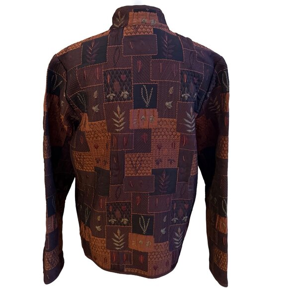 Coldwater Creek Women's Small Brown Quilted Design Lightweight Jacket - Picture 4 of 5